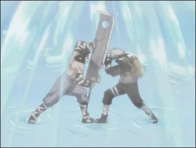 Au pays des Vagues, Kakashi se bat contre :