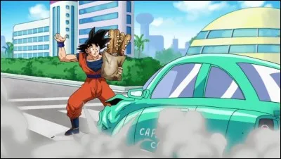 Qui est la personne qui a percuté Goku avec sa voiture ?