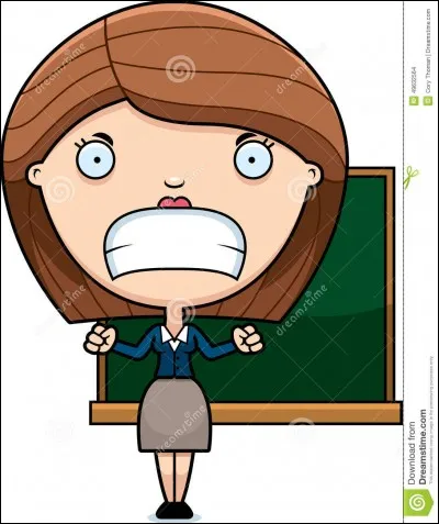 Tu as insulté le prof et il est fâché. Que fais-tu ?