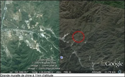 On peut voir la grande Muraille de Chine à l'oeil nu depuis la Lune !