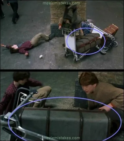 Qui avait bloqué le passage menant au Poudlard Express lors du second film ?