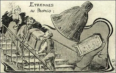 Déménager sans avertir le propriétaire, en omettant de payer le loyer, c'est "déménager à la cloche de...".