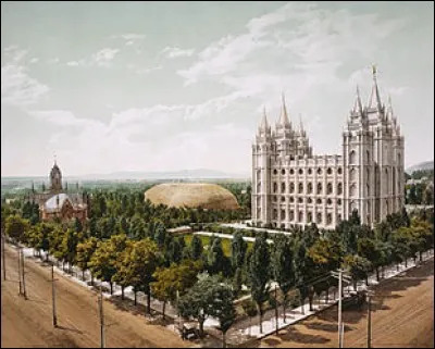 Comment s'appelle ce temple situé à Salt Lake City, Utah, aux États-Unis, appartenant à l'Église de Jésus-Christ des saints des derniers jours ?