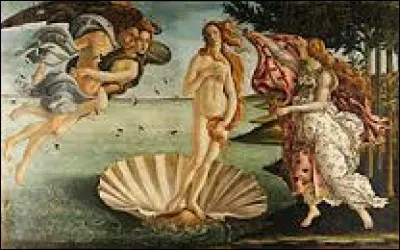 Qui est la déesse représenté sur le tableau "La Naissance de Vénus", peint entre 1484 et 1486 par Sandro Botticelli ?