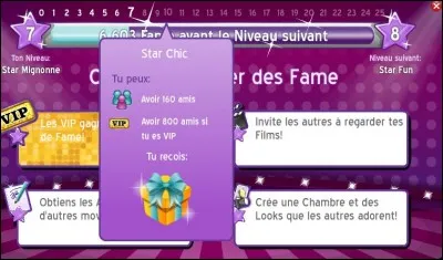 Au niveau 10, combien d'amis pouvons-nous avoir lorsque nous sommes VIP ? (Indice sur la photo)