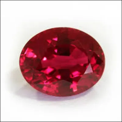 Terminons avec cette magnifique pierre d'un rouge éclatant :