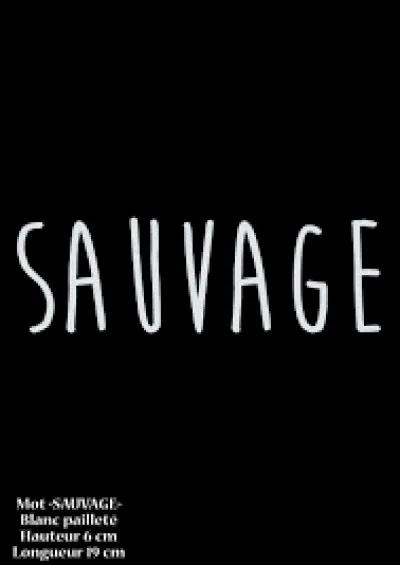 Comment dit-on le mot "sauvage" en anglais ?