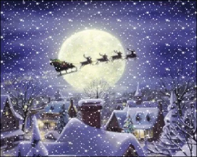 Alors, quand tout le monde _____ profondément, quand la nuit est noire, seulement éclairée par les étoiles, il commence sa tournée.