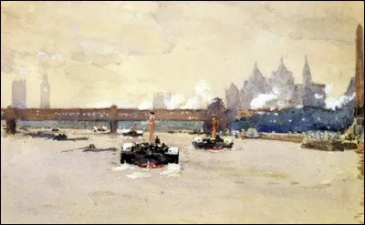 Qui a peint "Vue de la Tamise" ?