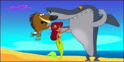 Dans quel dessin animé peut-on voir un requin et une hyène être en concurrence pour une belle sirène ?