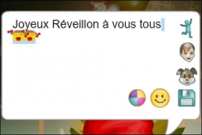 Dans ton "Que fais-tu ?", peux-tu mettre l'écriture d'une couleur souhaitée ?