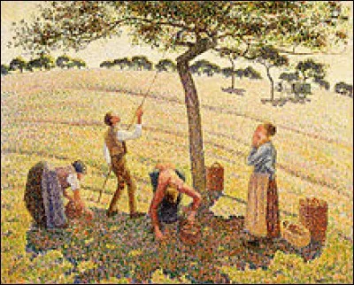 Le tableau "La récolte des pommes à Éragny" a été peint par Claude Monet.