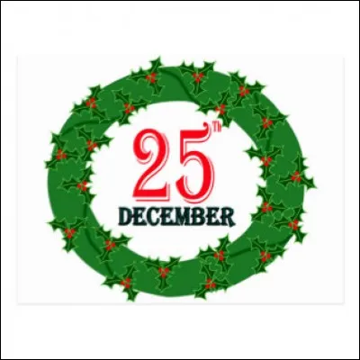 Que fête-t-on le 25 décembre ?