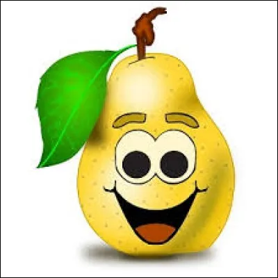 La poire est le fruit du poirier.