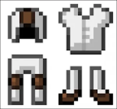 Les armures en cuir teintées changent de forme quand elles sont usées.