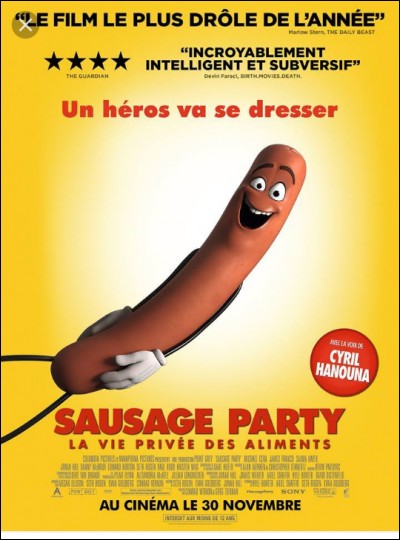Dans "Sausage Party", comment les hommes sont considérés par la nourriture ?