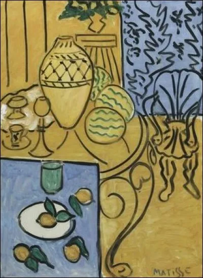 Quelle est cette toile d'Henri Matisse ?