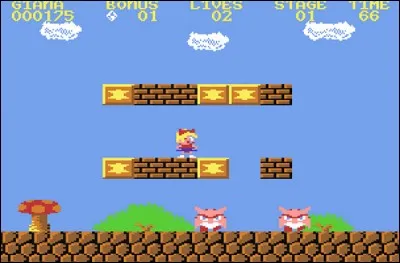 Dans quel jeu sorti en 1987 le personnage peut-il se transformer en punks iroquois après avoir libéré et attrapé une boule de feu cachée dans un bloc de briques ?