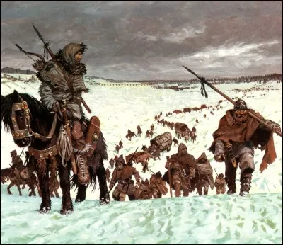 Parmi ces barbares qui campaient aux frontières de l'Empire Romain et finirent par l'envahir, l'un est un intrus, lequel ?
