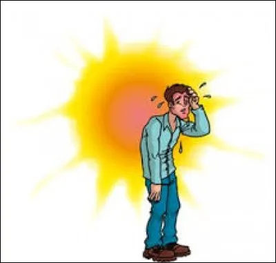 Laquelle de ces propositions est un synonyme du coup de chaleur ?