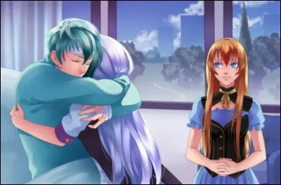 Qui est dans les bras de Lysandre sur cette illustration ?