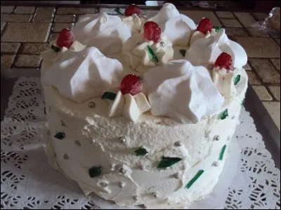 Arrive le magnifique dessert :