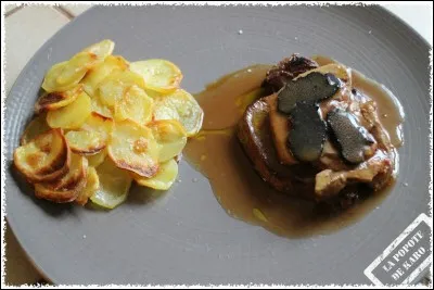 Et ce tournedos de sanglier, dont la sauce est à base de truffes !