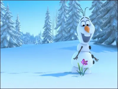 Olaf est un bonhomme de neige. Et pourquoi ne fond-il pas?