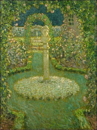 Qui représenté "Jardin au clair de lune" ?