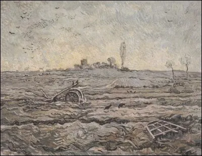 Qu'est-ce qui est aux corbeaux sur la toile de Jean-François Millet ?