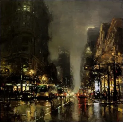 Par quoi s'inspire-t-il surtout dans cette série de tableaux ?