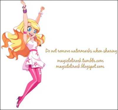 Dans la chanson "C'est bien parti", de quelle couleur sont les robes des LoliRock ?