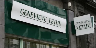 Si vous entrez dans un magasin à l'enseigne "Geneviève Lethu" que pourrez-vous y acheter ?