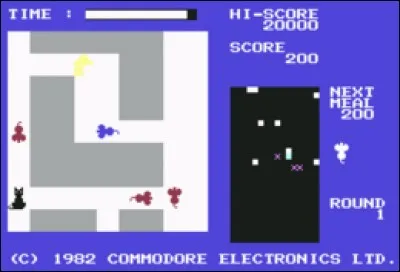 Dans quel jeu sorti en 1982 une petite souris bleue est-elle poursuivie dans un labyrinthe par de méchantes souris rouges ? Elle devra attraper tous les fromages pour accéder au niveau suivant.