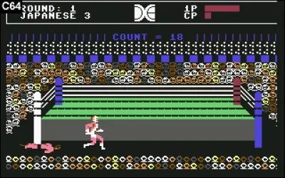 Dans quel jeu de catch sorti en 1984, assez répétitif et limité, effectue-t-on une danse après chaque victoire ?