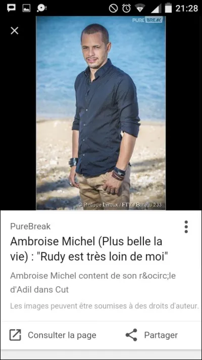 Avec qui est-il sorti ?