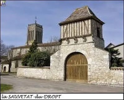 Commune aquitaine, en Guyenne, La Sauvetat-du-Dropt se situe dans le département ...