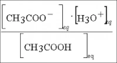 Gr&acirc;ce &agrave; laquelle de ces formules calcule-t-on Ka ?
