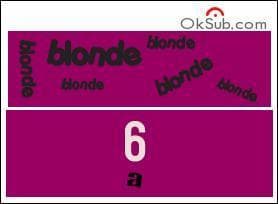 D'aprs toi, combien de fois est prsent le mot blonde dans l'image suivante ?