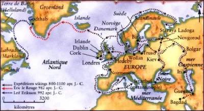 Quel pays ne fut pas foulé par les Vikings ?