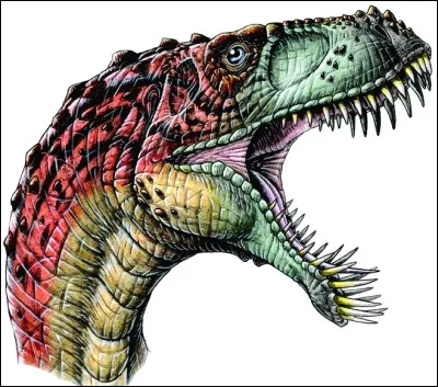Quel est ce dinosaure reconnaissable à sa mâchoire "tordue" ?
