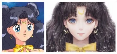 N°6 - Voici un personnage qui est très proche de Bunny (Usagi), mais elle apparait ainsi sous sa véritable forme.
C'est :
