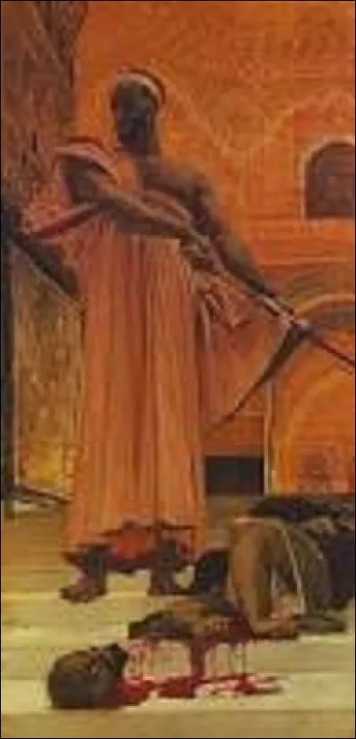 Conservée au Musée d'Orsay, "Exécution sans jugement sous les rois maures de Grenade" est une oeuvre peinte, en 1870, par un peintre de mouvement orientaliste qui se nomme :
