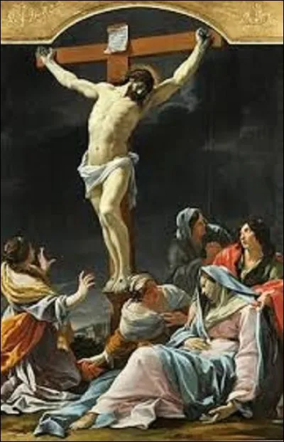 Oeuvre imposante, 2,16 m de haut x 1,46 m de large, "La Crucifixion du Christ" est un tableau peint entre 1636 et 1637. Mettant en scène la passion du Christ qui est en train de mourir, cette huile sur toile fait partie d'un ensemble de trois œuvres, dont une représentant la Cène et l'autre montrant l'incrédulité de Saint Thomas. Quel peintre baroque français est l'auteur de ce chef-d'oeuvre ?