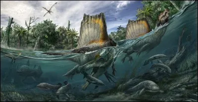 D'après les études les plus récentes, le Spinosaure et le Titanoboa passaient la plus grande partie de leurs journées dans l'eau. 
Le plus grand carnivore 100% terrestre serait donc...