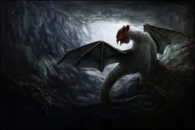 Quel est cet animal fabuleux possédant une tête de coq, des ailes de chauve-souris et un corps de serpent ou de coq ?