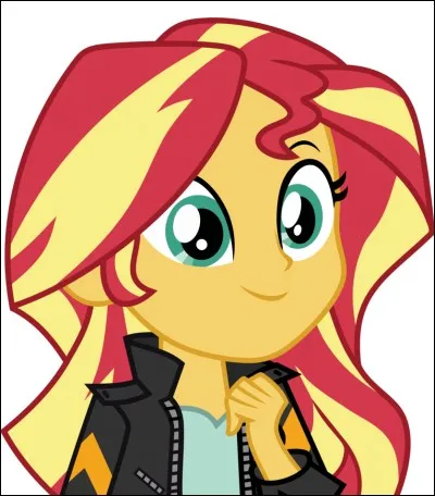 Dans Rainbow Rocks, comment Sunset Shimmer va-t-elle parler à Twilight Sparkle des sirènes ?