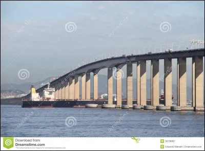 Le pont Rio-Niteroi, long de 13 300 mètres, relie les villes de Rio de Janeiro et de Niteroi ; il enjambe donc la baie de :