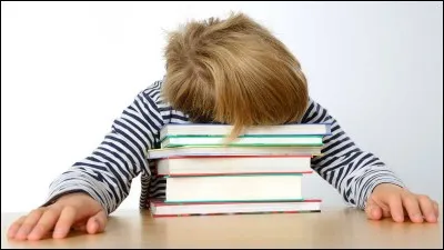 Alerte rouge ! Pour demain, vous avez 10 exercices de math&eacute;matiques, un DS de SVT, un DM de fran&ccedil;ais et un exercice de musique.