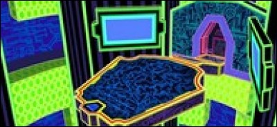 Voici un monde surprenant, tir&eacute; du film "Tron" de Steven Lisberger sorti en 1982.